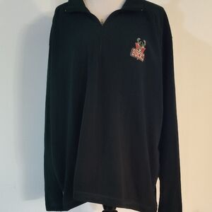 Antigua Green half  Zip Up Sweater with Collar and Embroidery NBA  bucks size xl